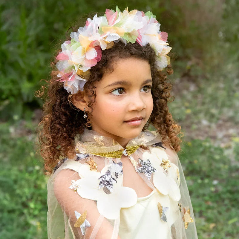 Diadema flores hada de tul