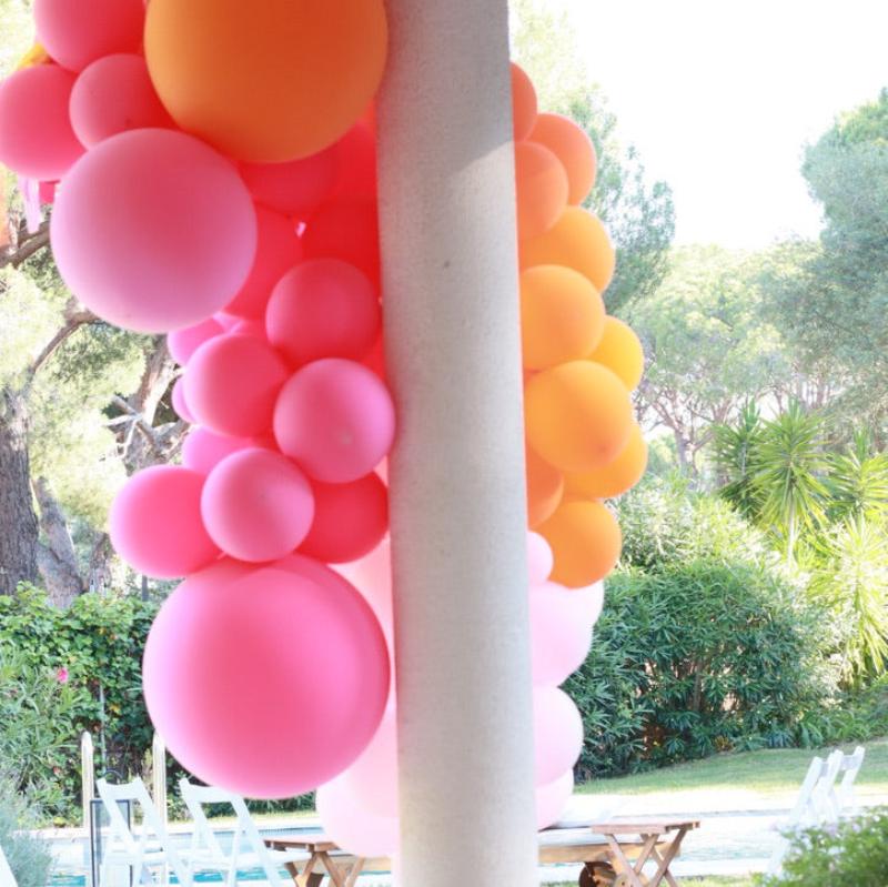 Guirnalda globos SWEET montada <br> (solo Barcelona y Madrid)