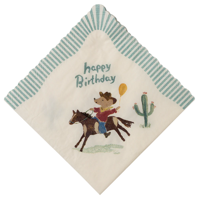 Servilletas Western Happy Birthday / 20 uds.