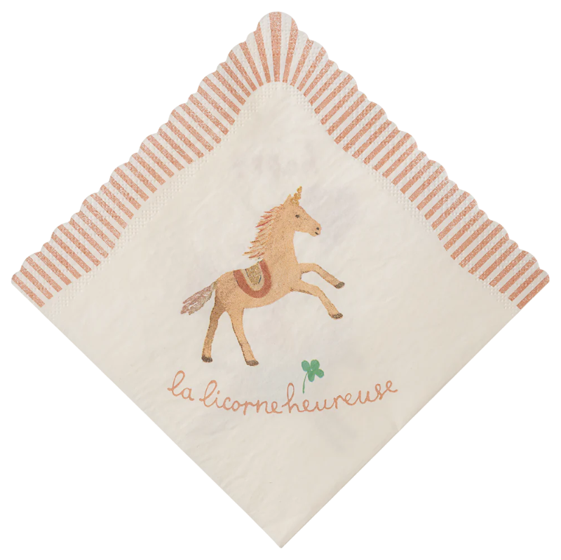 Servilletas Unicornio Happy Birthday / 20 uds.