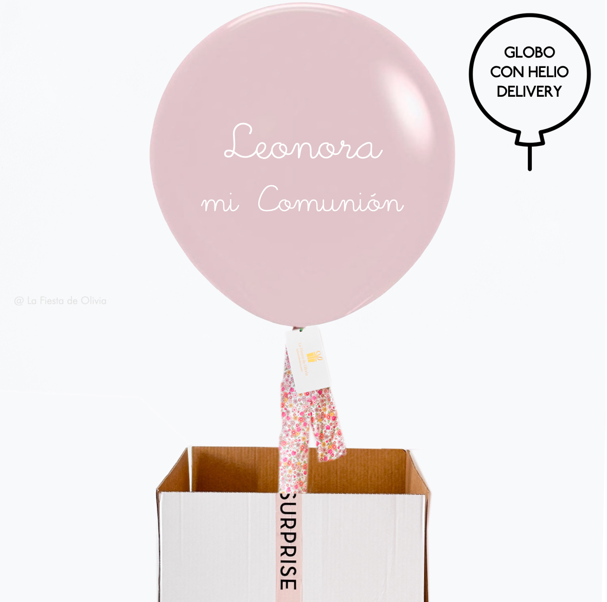 Globo ICONIC PREMIUM Dust Rose hinchado