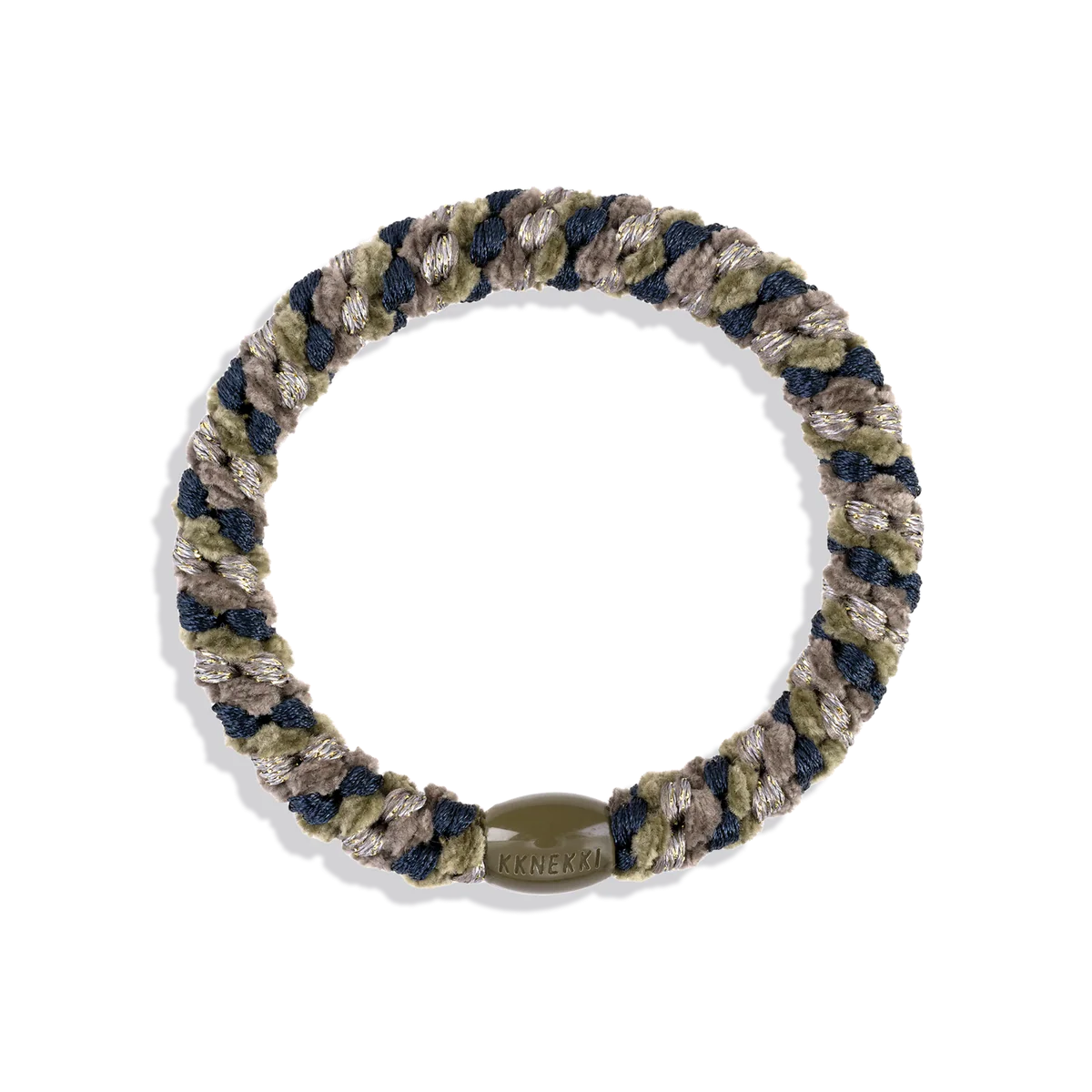 Goma de pelo kknekki  mix sage green velvet