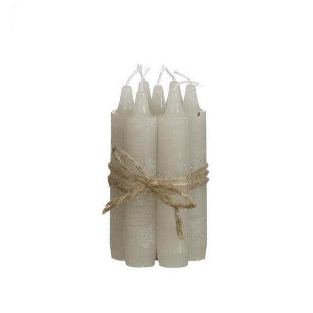 Set velas pequeñas lino