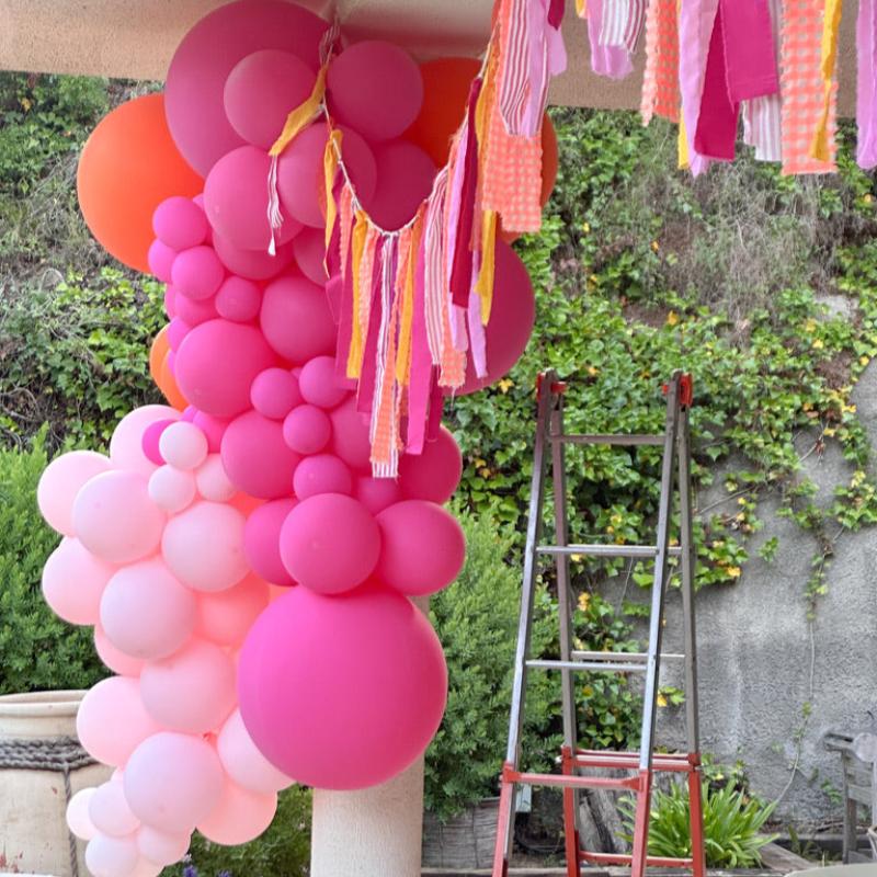 Guirnalda globos SWEET montada <br> (solo Barcelona y Madrid)