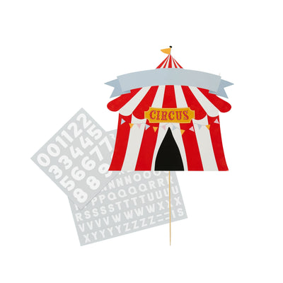 Circus cake topper