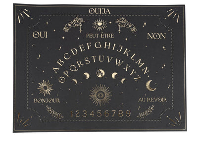 Mantel individual ouija Halloween / 8 uds.