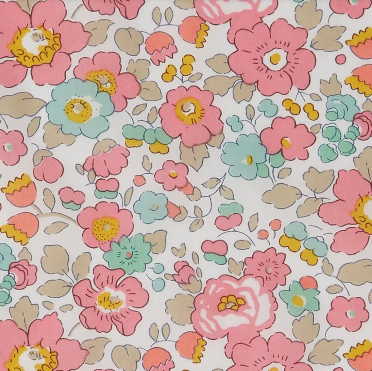 Rosa da papoila Liberty London e guirlanda de balões de tecido da papoila rosa