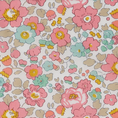 Rosa da papoila Liberty London e guirlanda de balões de tecido da papoila rosa