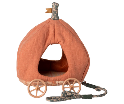 Carruaje de calabaza con flores Maileg