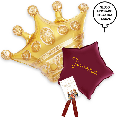 Bouquet corona y estrella BURDEOS HELIO