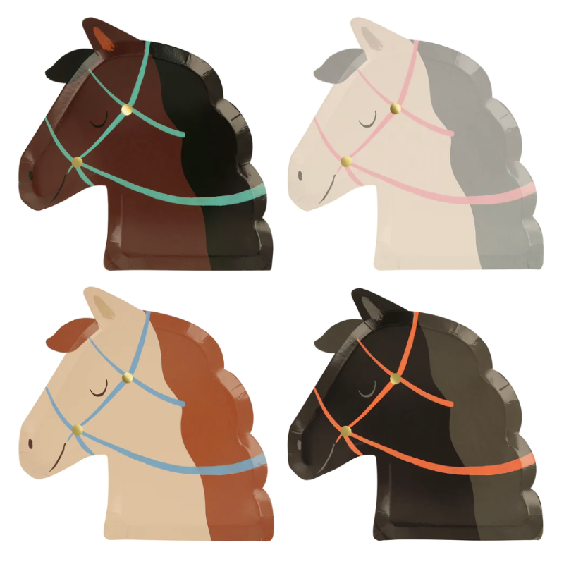 Horse mix plate / 8 pcs.