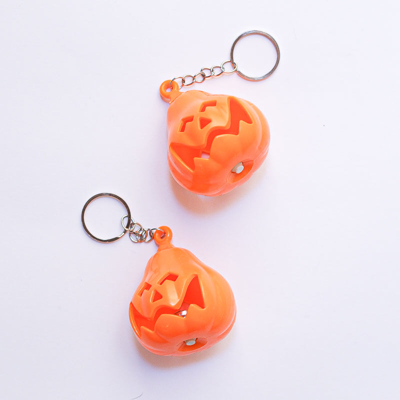 Pumpkin keychain with light Halloween