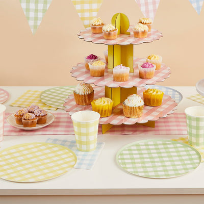 Vichy cake mix plate / 8 pcs.