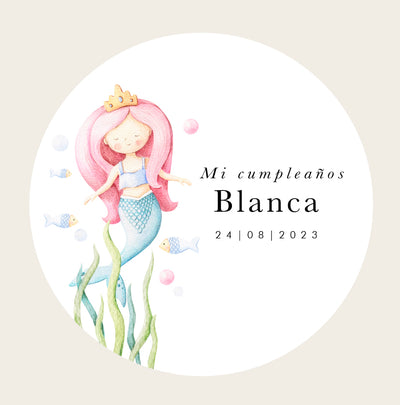 Bote personalizado Mermaid