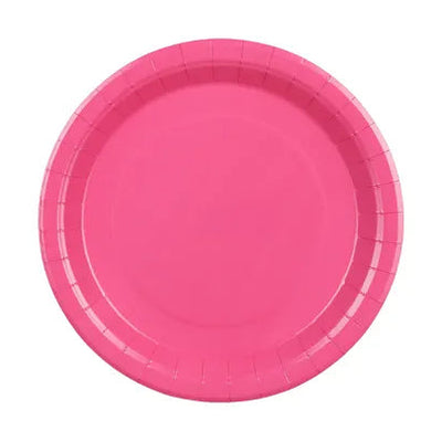 Platos de papel fucsia / 6 uds.