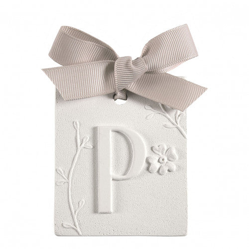 Scented detail Initial with bow