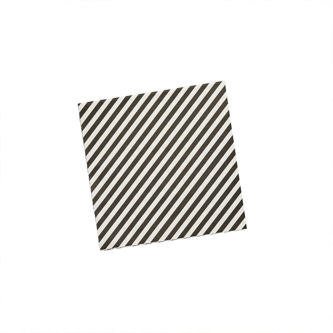 Monochrome striped napkins/ 16 pcs.