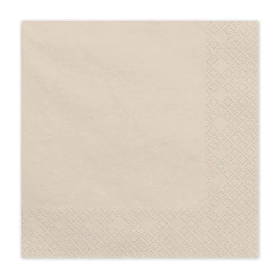 Servilletas de papel beige / 20 uds.