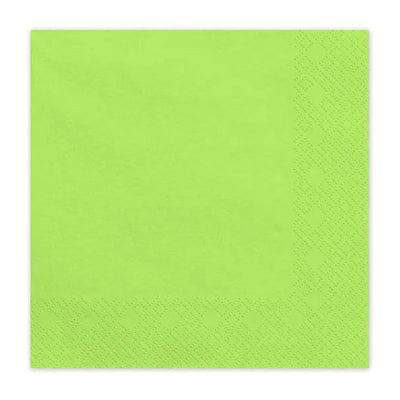 Lime green paper napkins / 20 pcs.