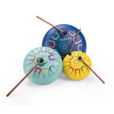 Tambor mediano de lengüetas Turquesa