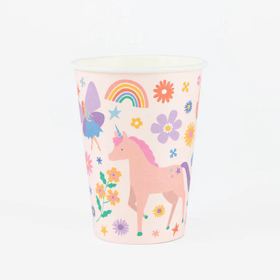 Vasos ECO unicornio mágico/ 8 uds.