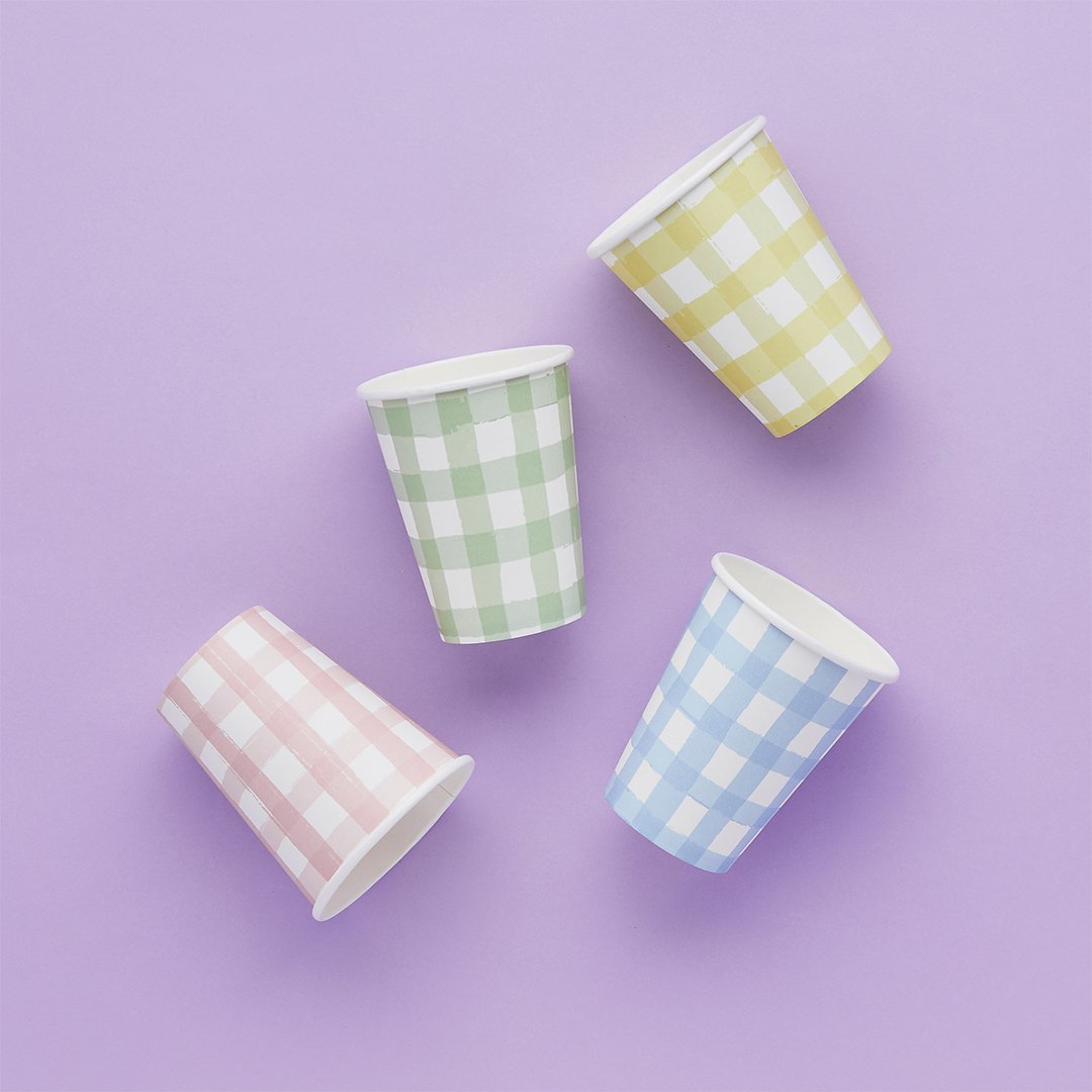 Vichy pastel glass / 8 pcs.
