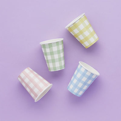 Vichy pastel glass / 8 pcs.