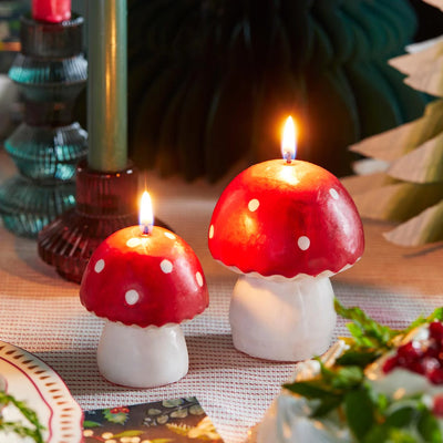 Red Mushroom Candle