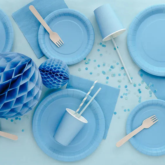 Light blue paper napkins / 20 pcs.