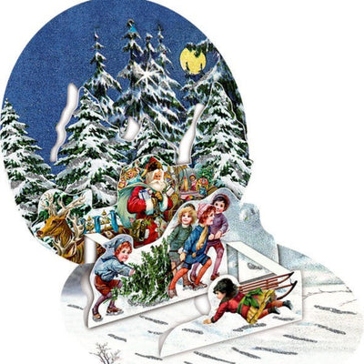 Tarjetas navideñas para colgar Bright Christmas Time