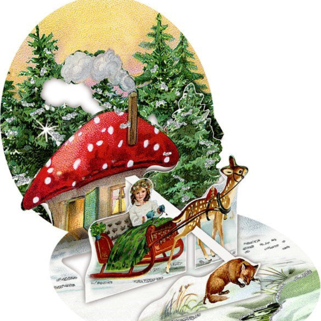 Tarjetas navideñas para colgar Bright Christmas Time