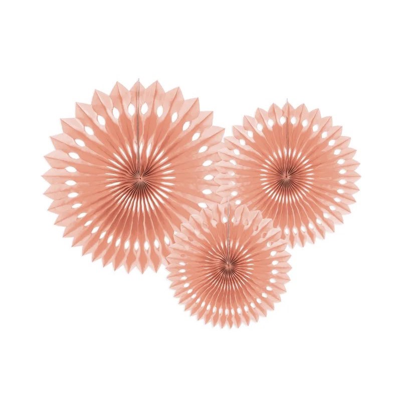 Peach die-cut silk fan kit