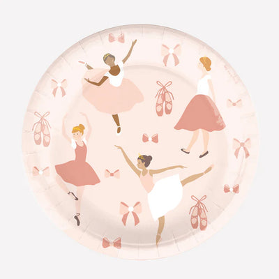 ECO Ballerina Printed Plates / 8 pcs.