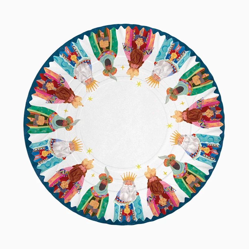 Round cardboard tray for the Three Wise Men / 2 units