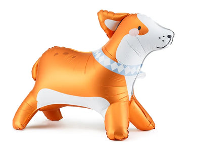 Globo foil standing perro Corgi