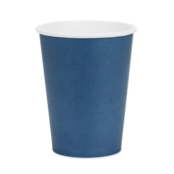 Basic navy blue paper cups / 6 pcs