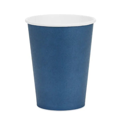 Basic navy blue paper cups / 6 pcs