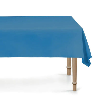 Basic navy blue synthetic reusable tablecloth