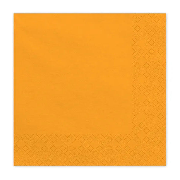 Servilletas de papel naranja claro / 20 uds.