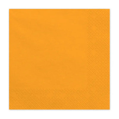 Servilletas de papel naranja claro / 20 uds.