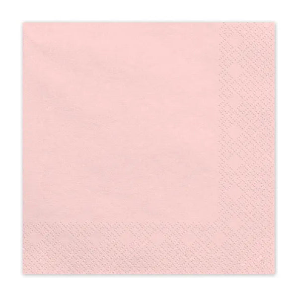 Light pink paper napkins / 20 pcs.