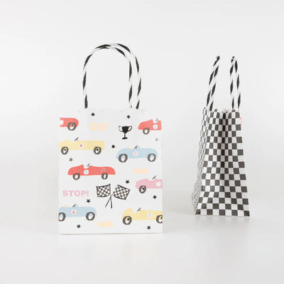 Vintage car paper bag / 8 pcs.