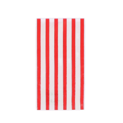 Red striped cellophane bags, 10 pcs.