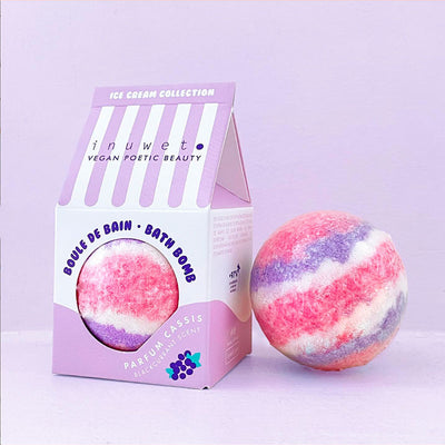 Bomba de baño helado de Arándanos