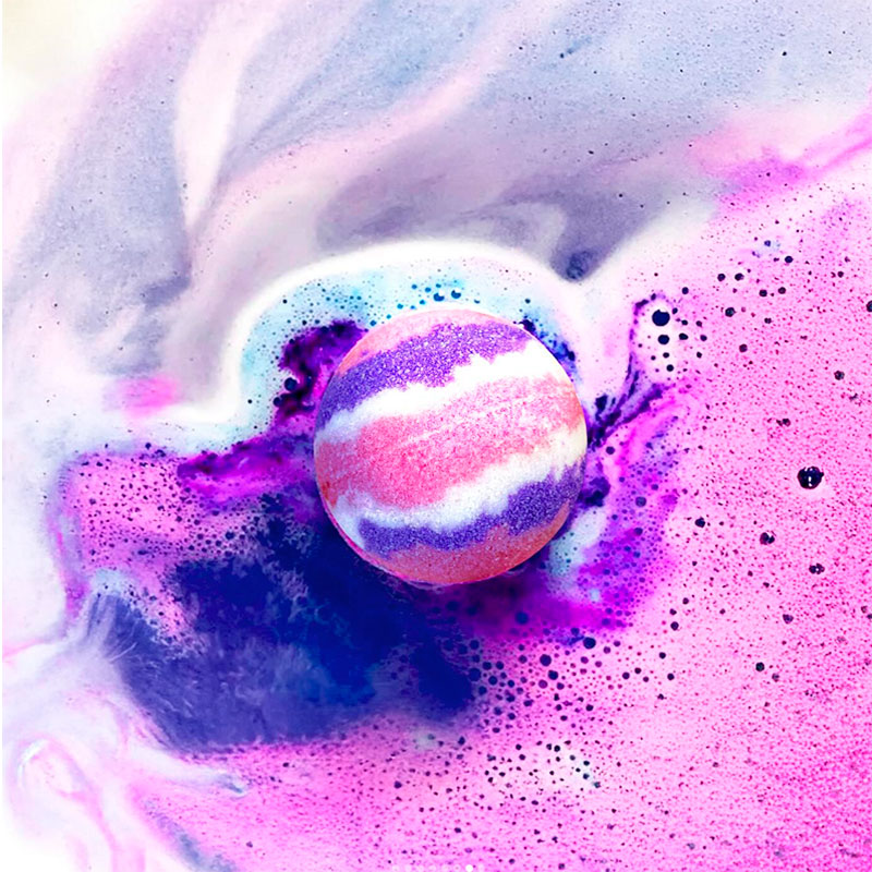 Bomba de baño helado de Arándanos