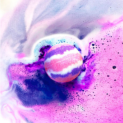 Bomba de baño helado de Arándanos