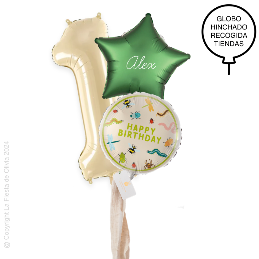 Bouquet globos BICHOS hinchados con helio