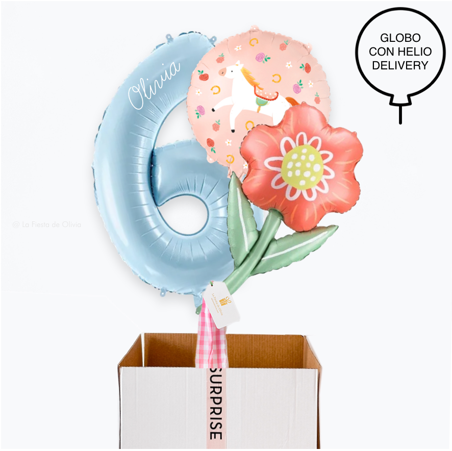 Spring Pony Birthday Balloon Bouquet