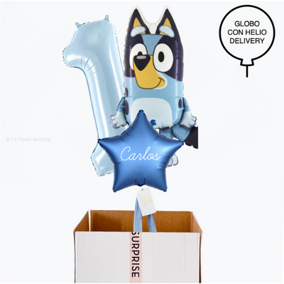 Bluey birthday balloon bouquet