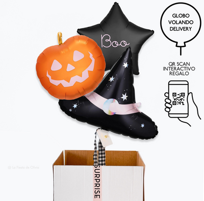 Chapéu de buquê de balões inflados para Halloween